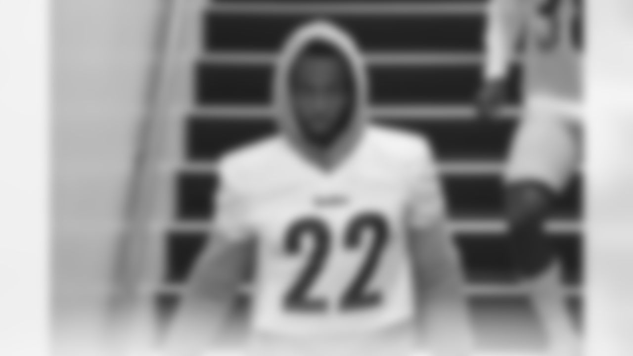 Pittsburgh Steelers running back Najee Harris (22) practices at Heinz Field during the 2021 Minicamp, Thursday June 17, 2021. (Karl Roser / Pittsburgh Steelers)