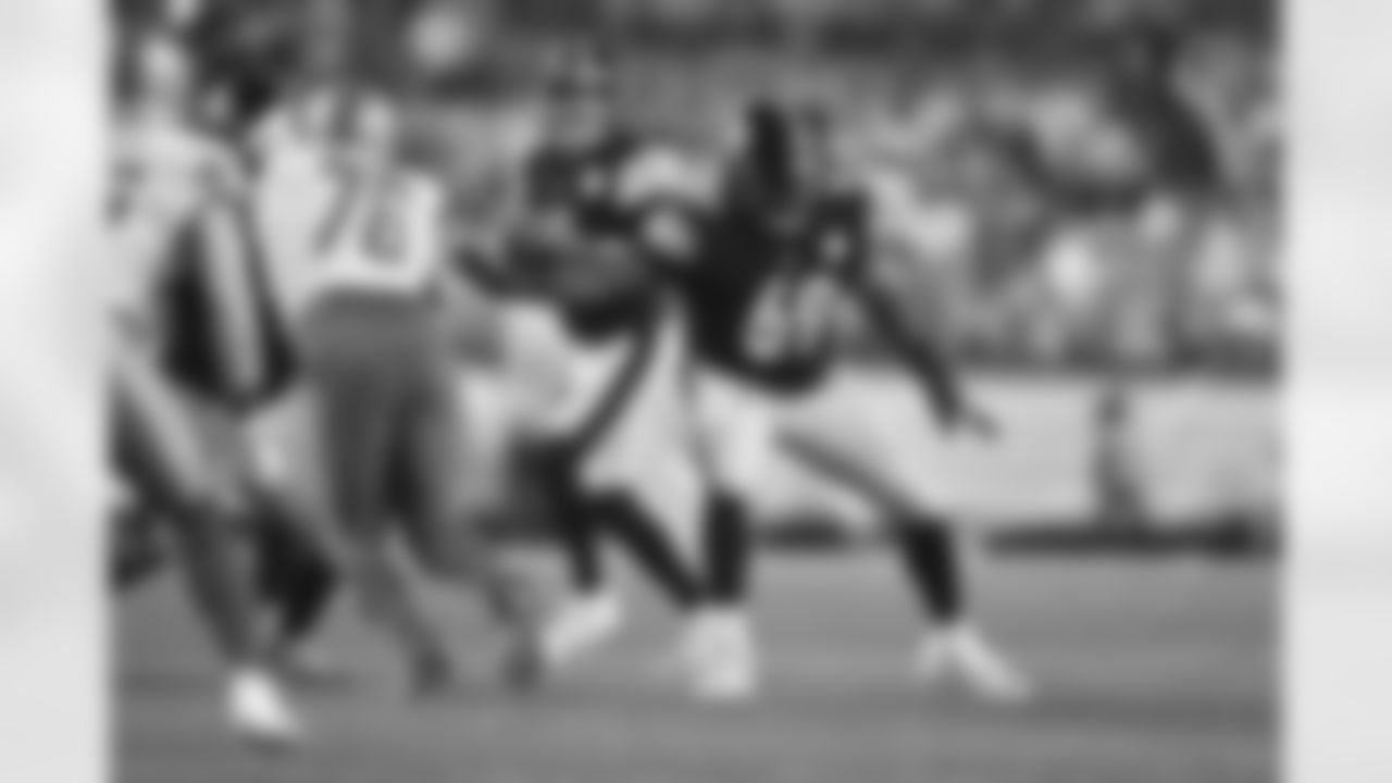 Pittsburgh Steelers offensive lineman Kevin Dotson (69) during a preseason game between the Pittsburgh Steelers and the Detroit Lions, Saturday, Aug. 21, 2021 in Pittsburgh, PA. (Karl Roser / Pittsburgh Steelers)