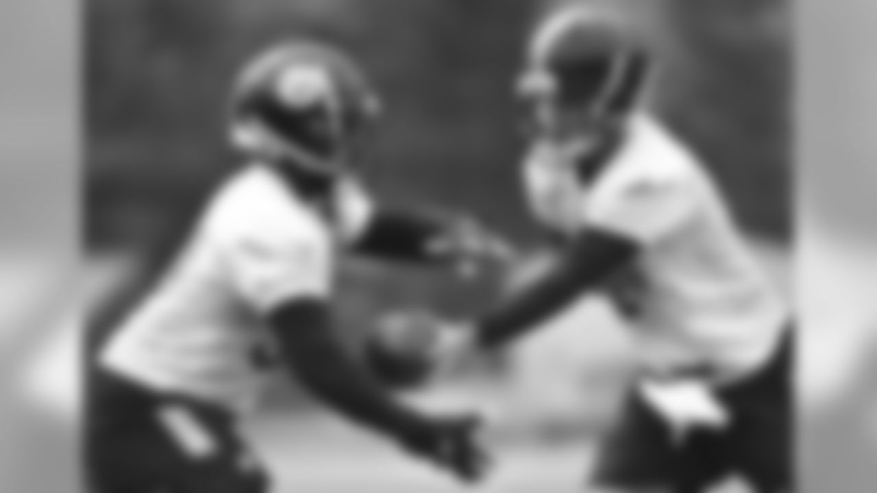 The Pittsburgh Steelers rookies practice at the UPMC Rooney Sports Complex.