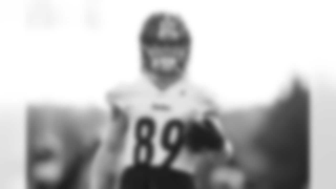 Pittsburgh Steelers wide receiver Gunner Olszewski (89) during practice at the UPMC Rooney Sports Complex preparing for a Week 18 matchup against the Cleveland Browns Thursday, Jan. 5, 2023 in Pittsburgh, PA. (Abigail Dean / Pittsburgh Steelers)