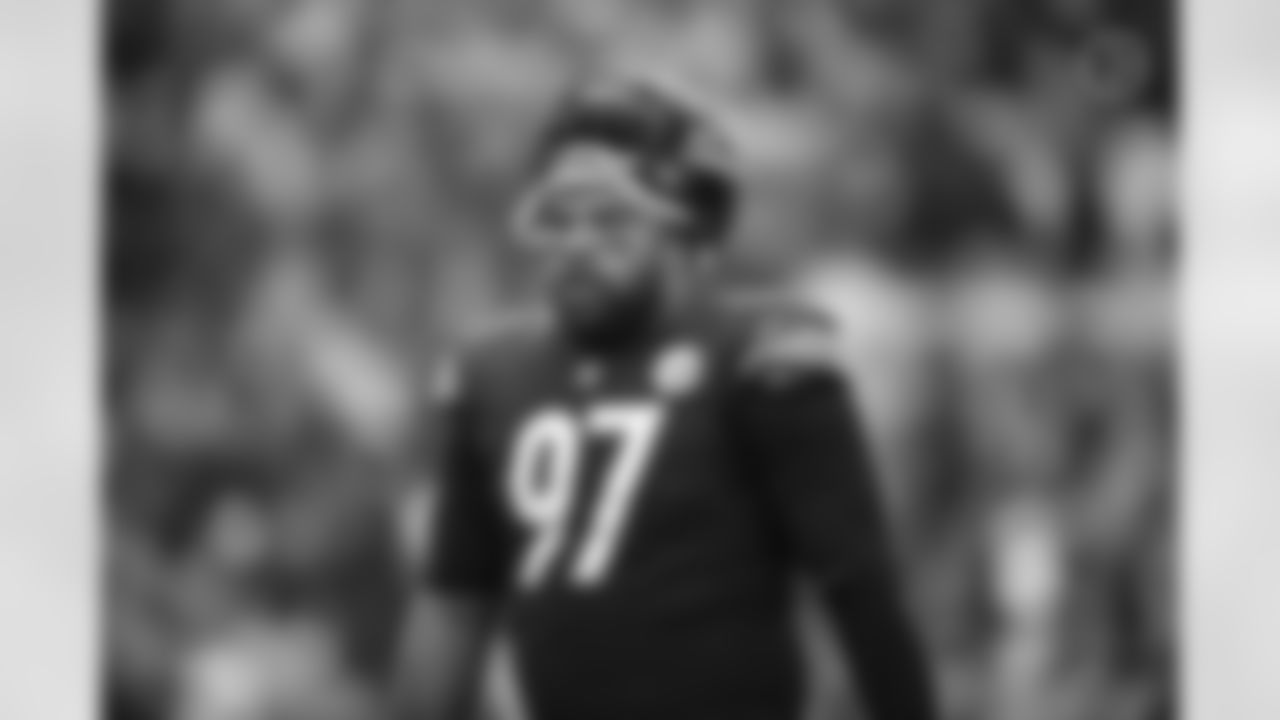Pittsburgh Steelers defensive tackle Cameron Heyward (97) during a regular season game between the Pittsburgh Steelers and the Detroit Lions, Sunday, Nov. 14, 2021 in Pittsburgh, PA. The Steelers and Lions tied in OT 16-16. (Karl Roser / Pittsburgh Steelers)