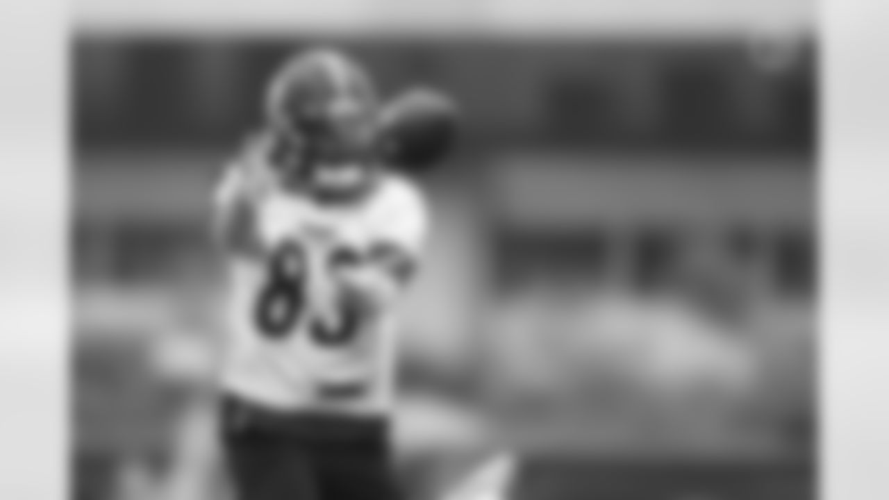 Pittsburgh Steelers wide receiver Anthony Johnson (83) participates in the Organized Team Activities (OTAs), Wednesday June 2, 2021 at the UPMC Rooney Sports Complex. (Karl Roser / Pittsburgh Steelers)