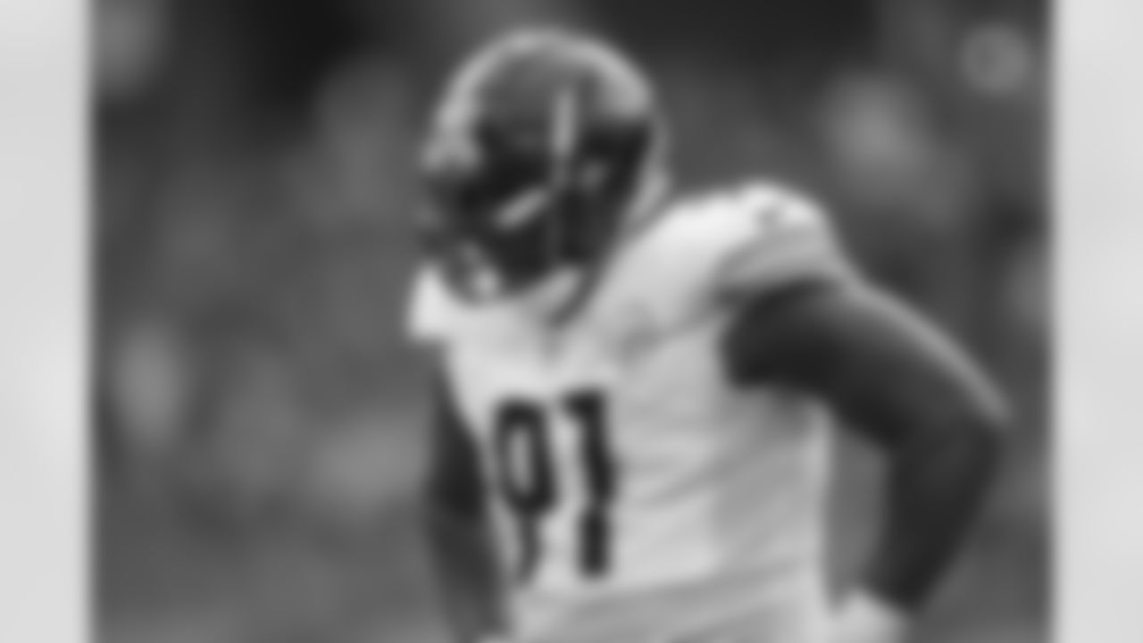 Pittsburgh Steelers defensive end Stephon Tuitt (91) during a regular season game between the Pittsburgh Steelers and the Tennessee Titans, Sunday, Oct. 25, 2020 in Nashville, TN. The Steelers defeated the Titans 27-24. (Karl Roser / Pittsburgh Steelers)
