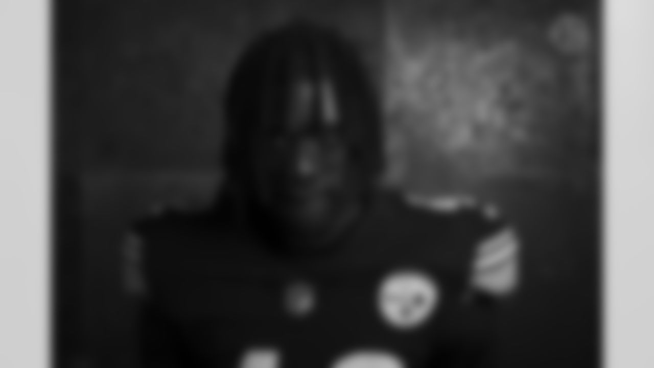 Pittsburgh Steelers defensive back James Pierre (42) poses for a photo during the Steelers 2021 media day, Friday, July 23, 2021 in Pittsburgh, PA. (Caitlyn Epes / Pittsburgh Steelers)