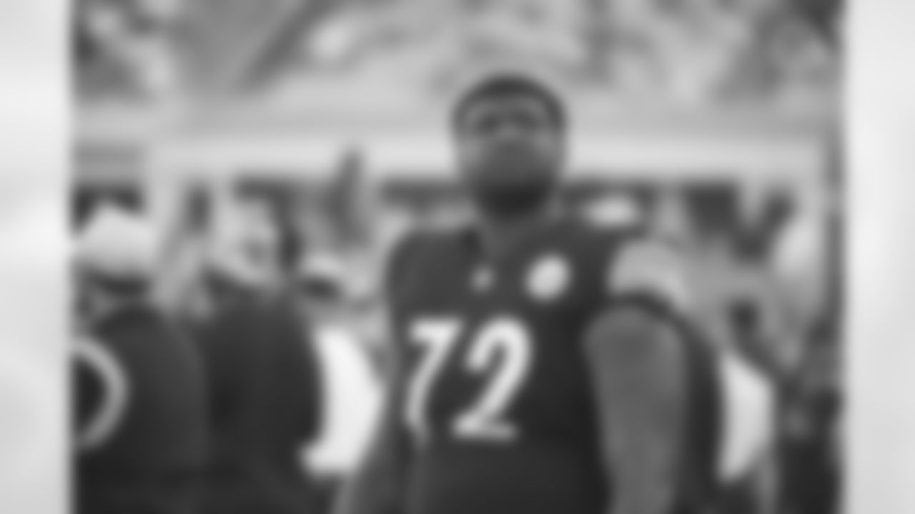 Pittsburgh Steelers offensive tackle Adrian Ealy (72) during a preseason game between the Pittsburgh Steelers and the Detroit Lions, Sunday, Aug. 28, 2022 in Pittsburgh, PA. (Abigail Dean / Pittsburgh Steelers)