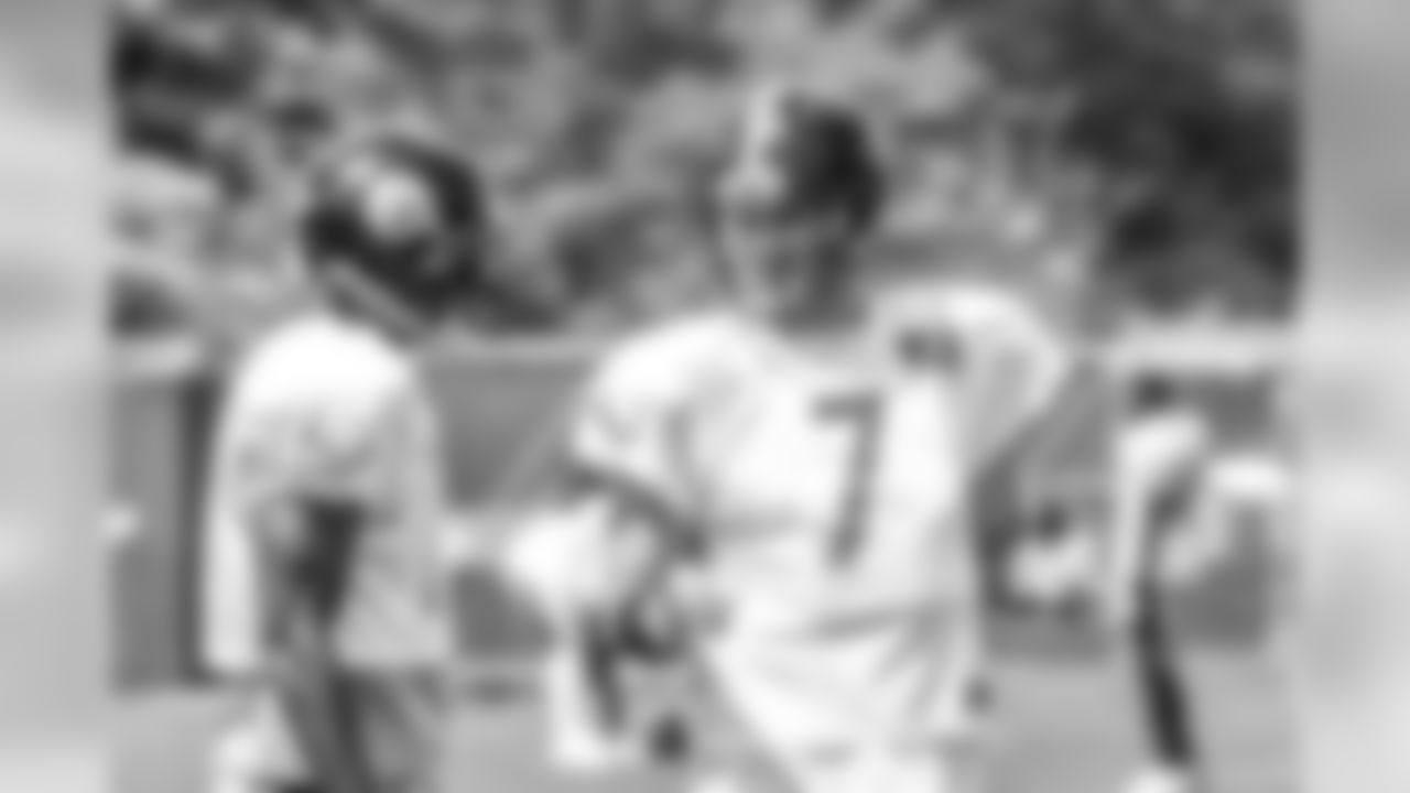 Quarterback Ben Roethlisberger and wide receiver Justin Brown.