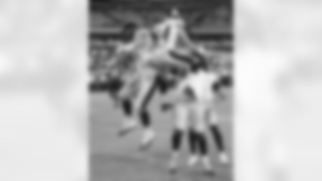 Pittsburgh Steelers offensive tackle John Leglue (77) and Pittsburgh Steelers wide receiver Tyler Snead (84) during a preseason game between the Pittsburgh Steelers and the Jacksonville Jaguars, Saturday, Aug. 20, 2022 in Jacksonville, FL. (Karl Roser / Pittsburgh Steelers)
