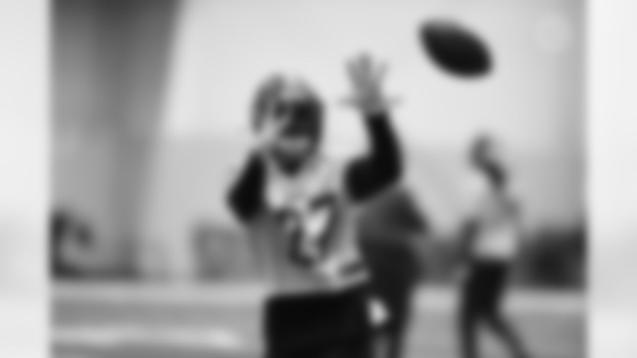 Pittsburgh Steelers linebacker Marcus Allen (27) during practice at the UPMC Rooney Sports Complex preparing for a Week 17 matchup against the Cleveland Browns, Saturday, Jan. 1, 2022 in Pittsburgh, PA. (Karl Roser / Pittsburgh Steelers)