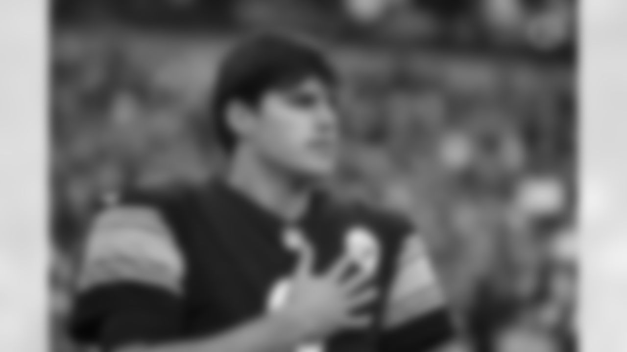 Pittsburgh Steelers quarterback Mason Rudolph (2) during a regular season game between the Pittsburgh Steelers and the Detroit Lions, Sunday, Nov. 14, 2021 in Pittsburgh, PA. The Steelers and the Lions tied in OT 16-16. (Caitlyn Epes / Pittsburgh Steelers)