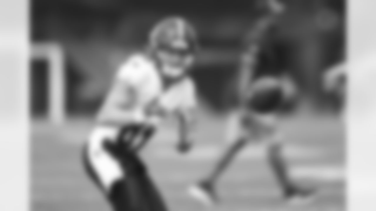 Pittsburgh Steelers wide receiver Gunner Olszewski (89) participates in the Organized Team Activities (OTAs), Tuesday June 6, 2023 at the UPMC Rooney Sports Complex. (Karl Roser / Pittsburgh Steelers)