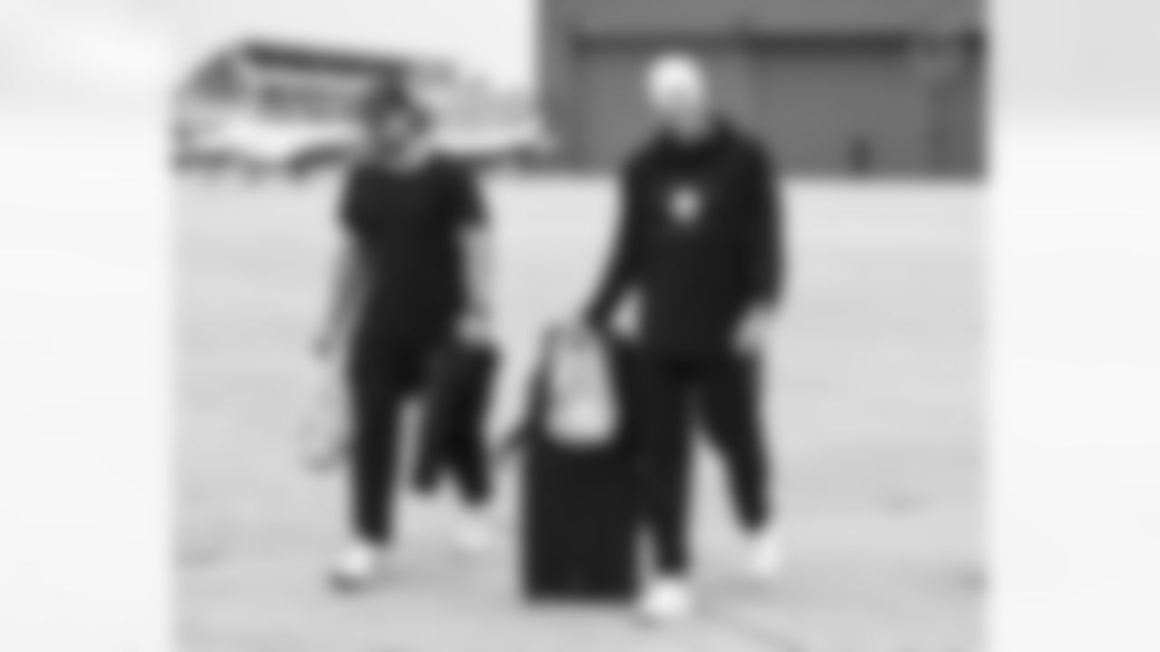 Pittsburgh Steelers long snapper Christian Kuntz (46) and Pittsburgh Steelers kicker Chris Boswell (9) travel to Atlanta for the Week 3 preseason matchup against the Atlanta Falcons, Wednesday, Aug. 23, 2023. (Karl Roser / Pittsburgh Steelers)