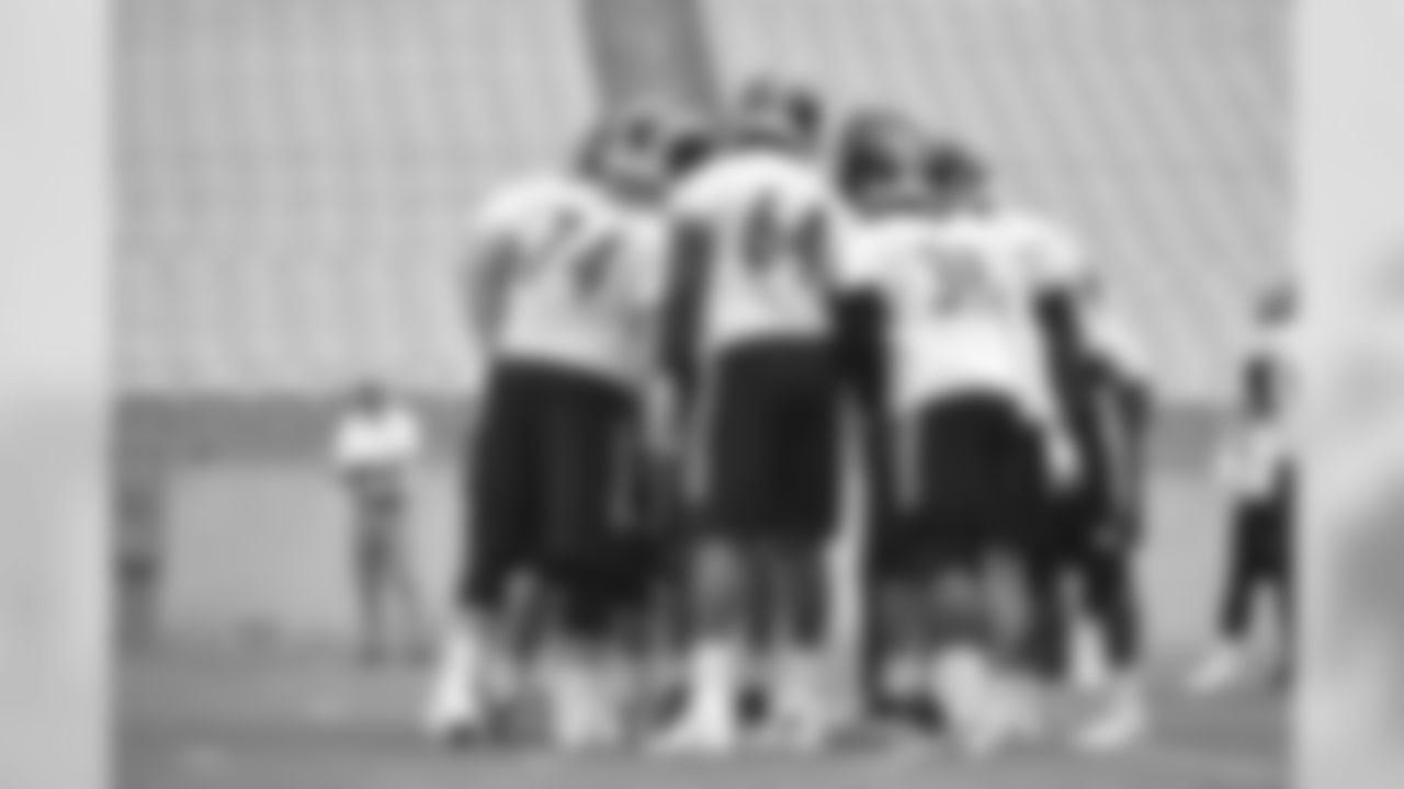 The Pittsburgh Steelers rookies practice at the UPMC Rooney Sports Complex.