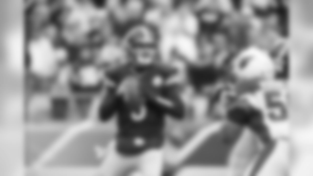 QB Landry Jones enters the Week 6 game vs. Arizona, replacing an injured Mike Vick, and completes 8-of-12 passes for 168 yards and two touchdowns and no interceptions.