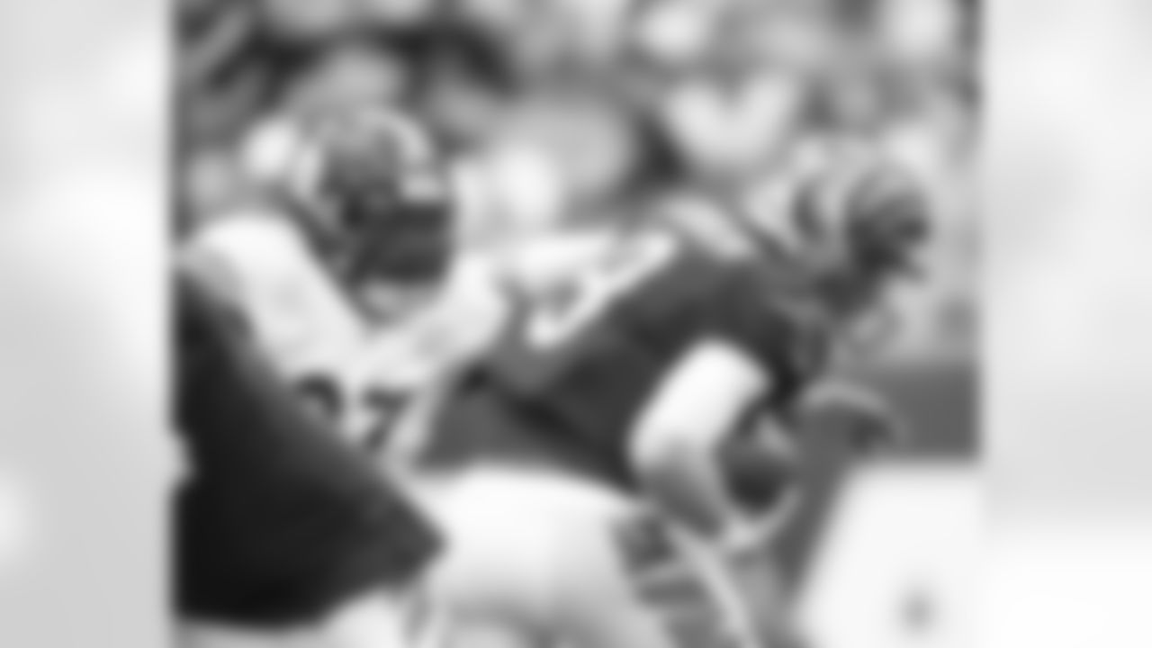 Pittsburgh Steelers defensive tackle Cameron Heyward (97) during a regular season game between the Pittsburgh Steelers and the Cincinnati Bengals, Sunday, Sept. 11, 2022 in Cincinnati, OH. The Steelers beat the Bengals in OT 23-20. (Abigail / Pittsburgh Steelers)