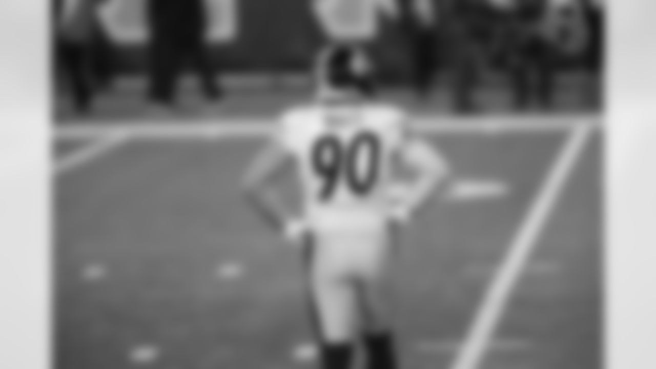 Pittsburgh Steelers linebacker T.J. Watt (90) during a regular season game between the Pittsburgh Steelers and the Cincinnati Bengals, Monday, Dec. 21, 2020 in Cincinnati, OH. (Maddie Schroeder / Pittsburgh Steelers)