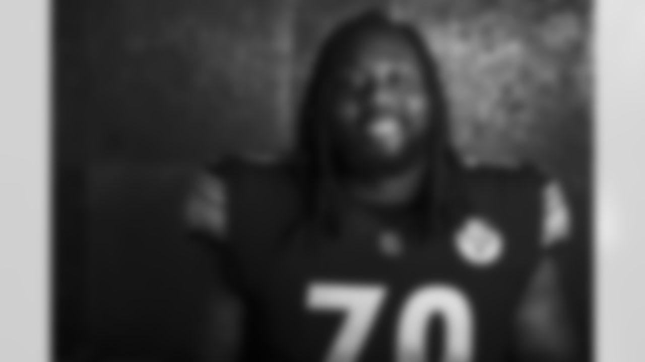 Pittsburgh Steelers offensive lineman Rashaad Coward (79) poses for a photo during the Steelers 2021 media day, Friday, July 23, 2021 in Pittsburgh, PA. (Karl Roser / Pittsburgh Steelers)