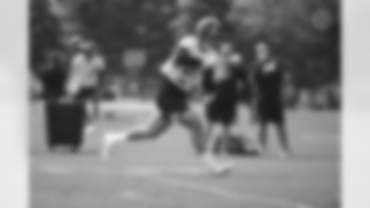 Pittsburgh Steelers tight end Pat Freiermuth (88) participates in the Organized Team Activities (OTAs), Tuesday June 1, 2021 at the UPMC Rooney Sports Complex. (Caitlyn Epes / Pittsburgh Steelers)
