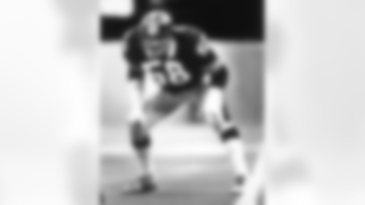 1974 JACK LAMBERT: His image is of a mean and nasty middle linebacker, but Lambert was a savvy and intelligent one as well. He was voted NFL Defensive Rookie of the Year in 1974 and NFL Defensive Player of the Year in 1976 as part of a career that included 45 takeaways, 28 interceptions and 17 fumble recoveries, as well as nine trips to the Pro Bowl and six times being named first-team All-Pro. Hall of Fame Class of 1990. Four Super Bowl rings.