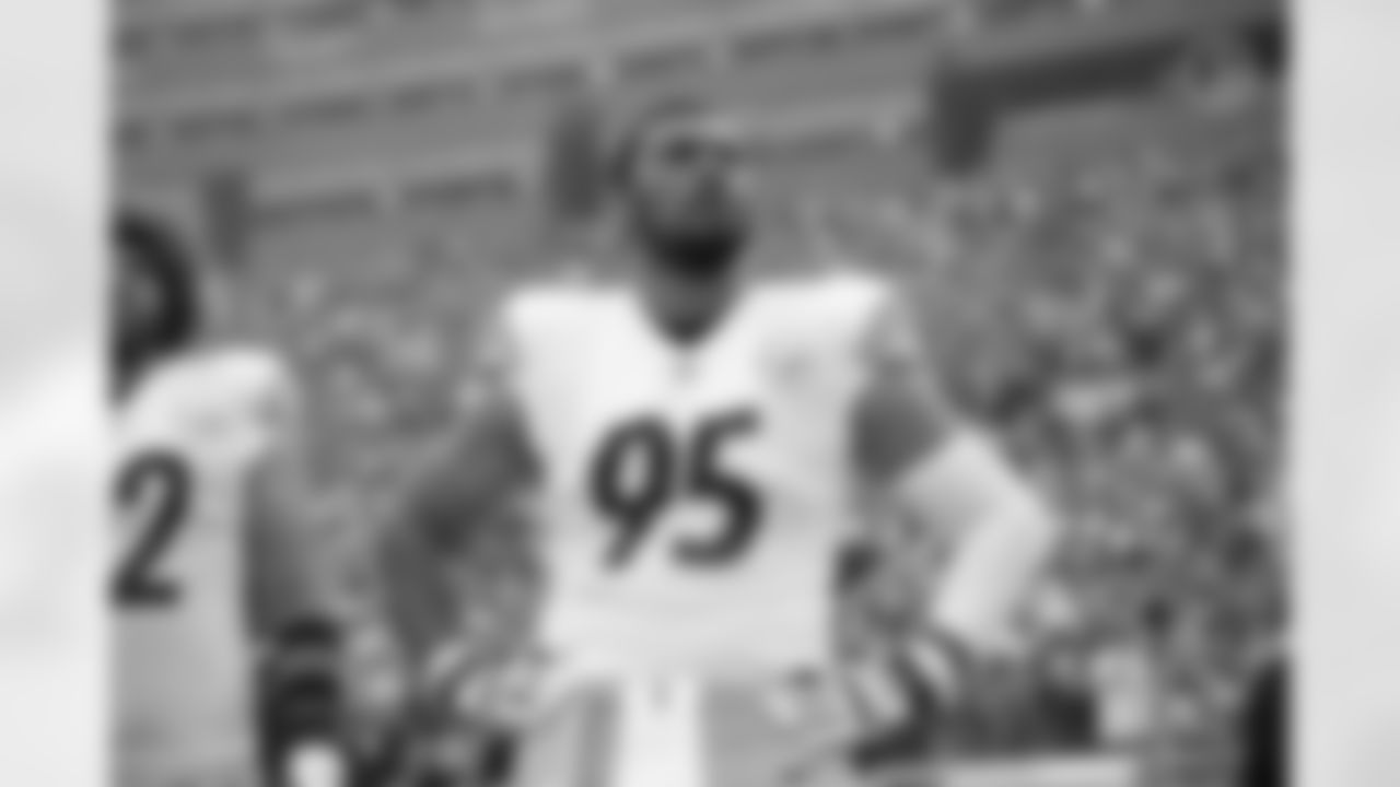 Pittsburgh Steelers defensive lineman Chris Wormley (95) during a regular season game between the Pittsburgh Steelers and the Green Bay Packers, Sunday, Oct. 3, 2021 in Green Bay, WI. The Packers beat the Steelers 27-17. (Karl Roser / Pittsburgh Steelers)