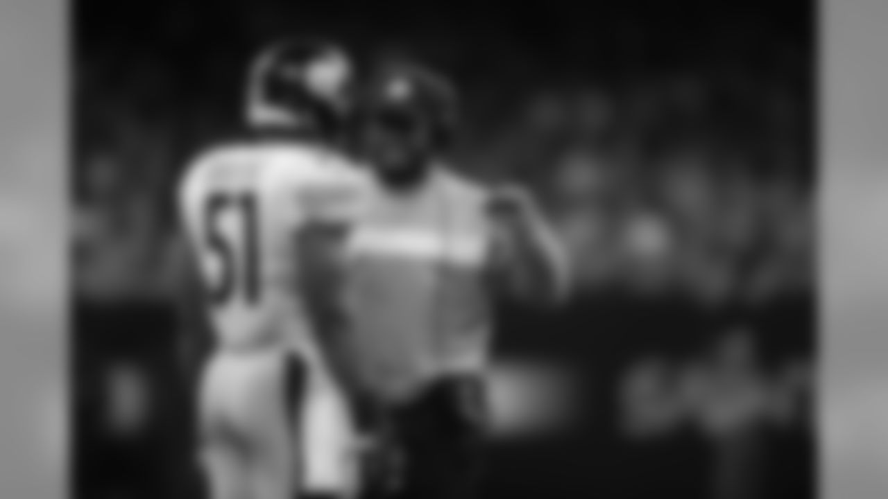 Head Coach Mike Tomlin and Jonathan Bostic
