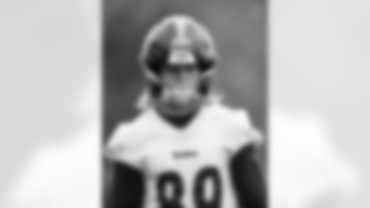 Pittsburgh Steelers wide receiver Gunner Olszewski (89) during practice at the UPMC Rooney Sports Complex preparing for a Week 8 matchup against the Philadelphia Eagles, Friday, Oct. 28, 2022 in Pittsburgh, PA. (Karl Roser / Pittsburgh Steelers)