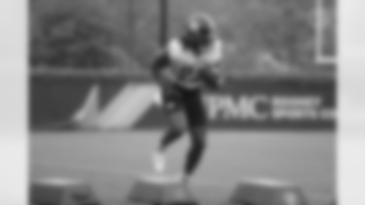Pittsburgh Steelers running back Najee Harris (22) participates in the Organized Team Activities (OTAs), Wednesday May 26, 2021 at the UPMC Rooney Sports Complex. (Caitlyn Epes / Pittsburgh Steelers)