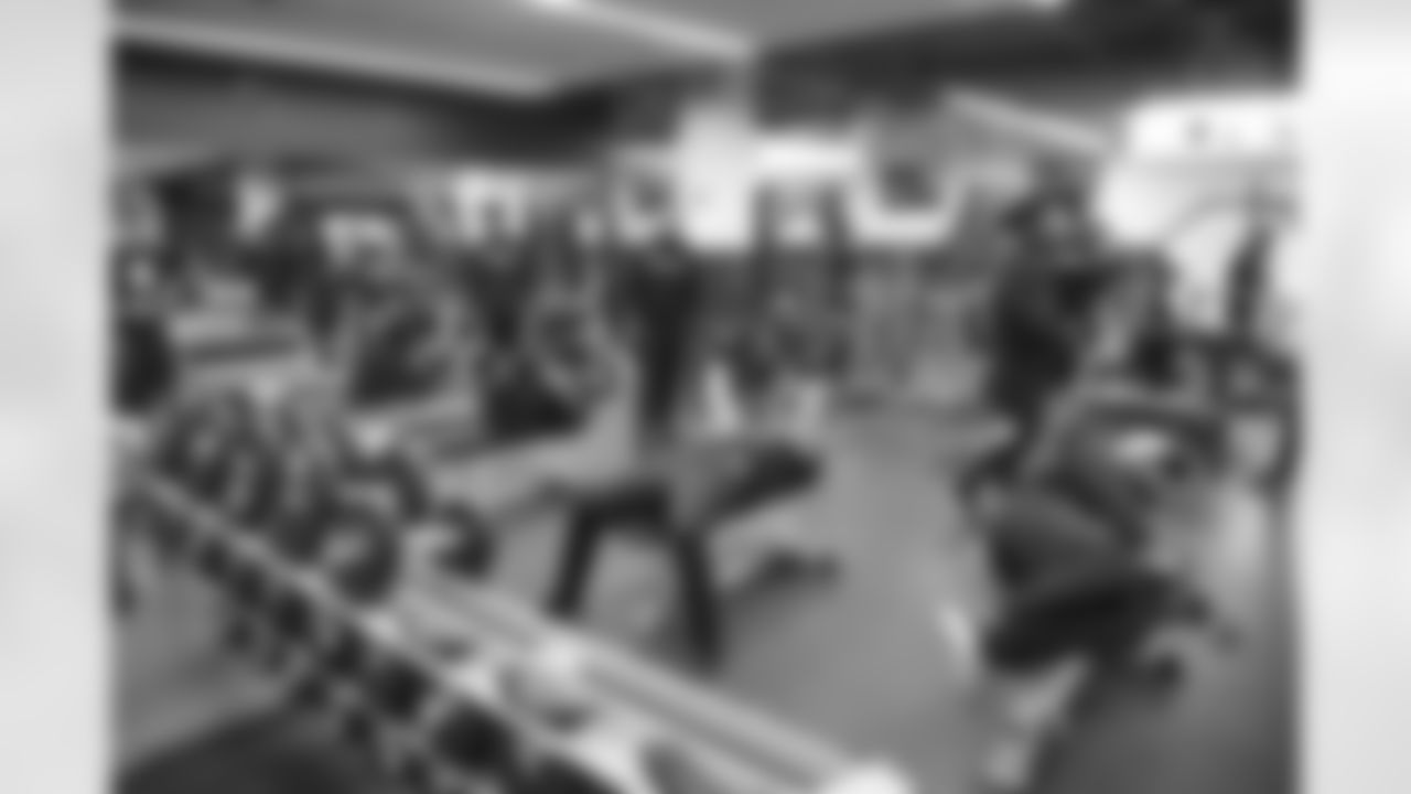 A general view during Phase One of the voluntary offseason workout program, Wednesday April 19, 2023 at the UPMC Rooney Sports Complex. (Karl Roser / Pittsburgh Steelers)