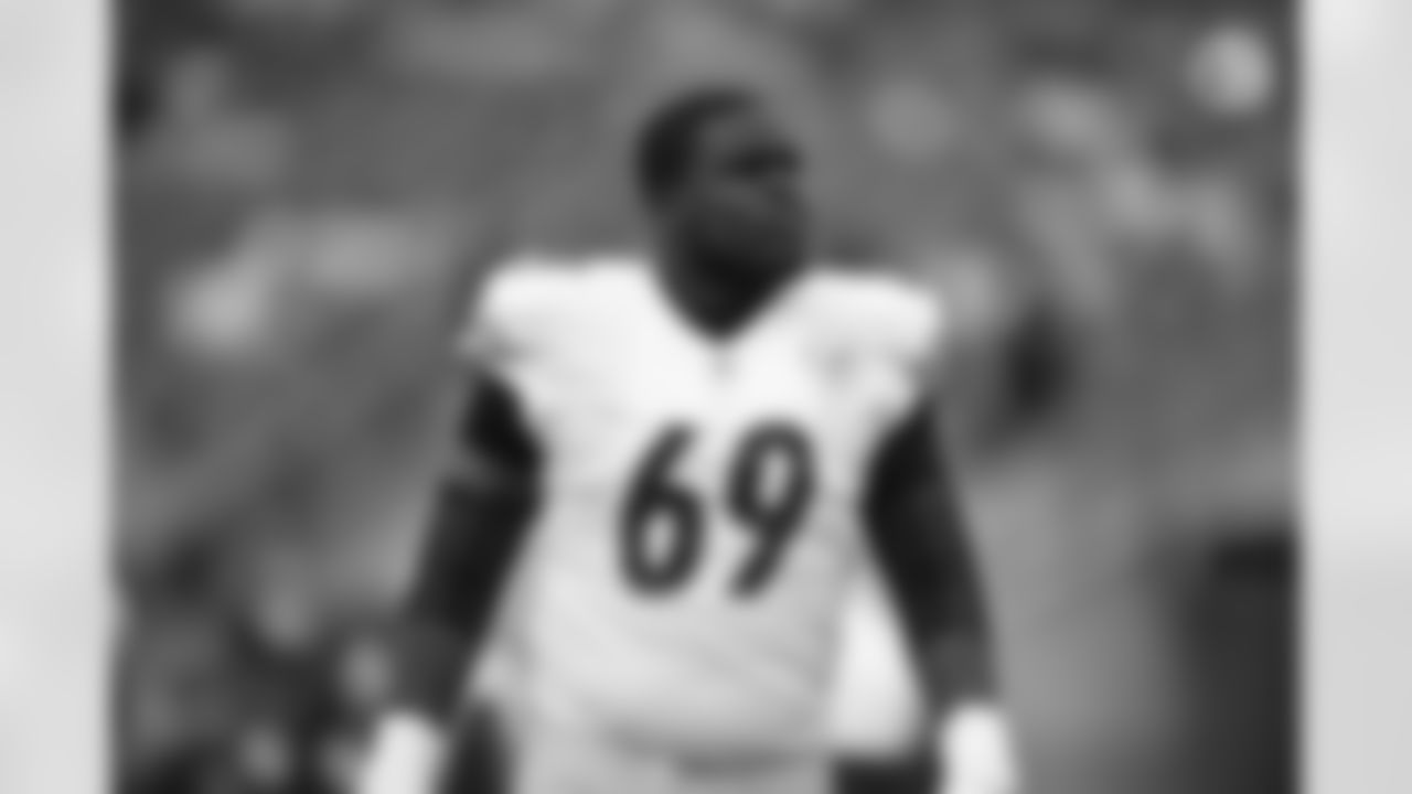 Pittsburgh Steelers offensive lineman Kevin Dotson (69) during a regular season game between the Pittsburgh Steelers and the Tennessee Titans, Sunday, Oct. 25, 2020 in Nashville, TN. The Steelers defeated the Titans 27-24. (Karl Roser / Pittsburgh Steelers)