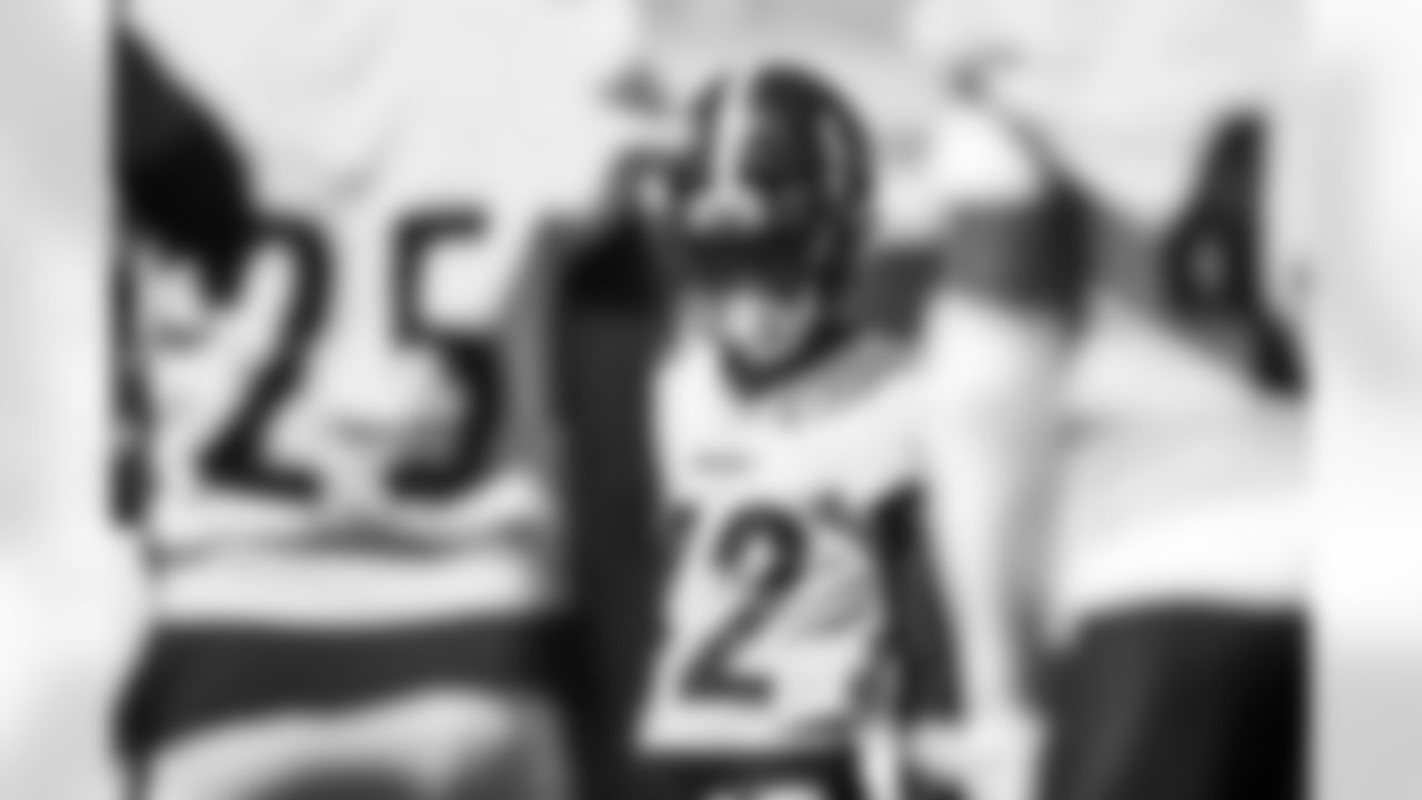 Pittsburgh Steelers cornerback James Pierre (42) participates in the Organized Team Activities (OTAs), Wednesday June 1, 2022 at the UPMC Rooney Sports Complex. (Abigail Dean / Pittsburgh Steelers)