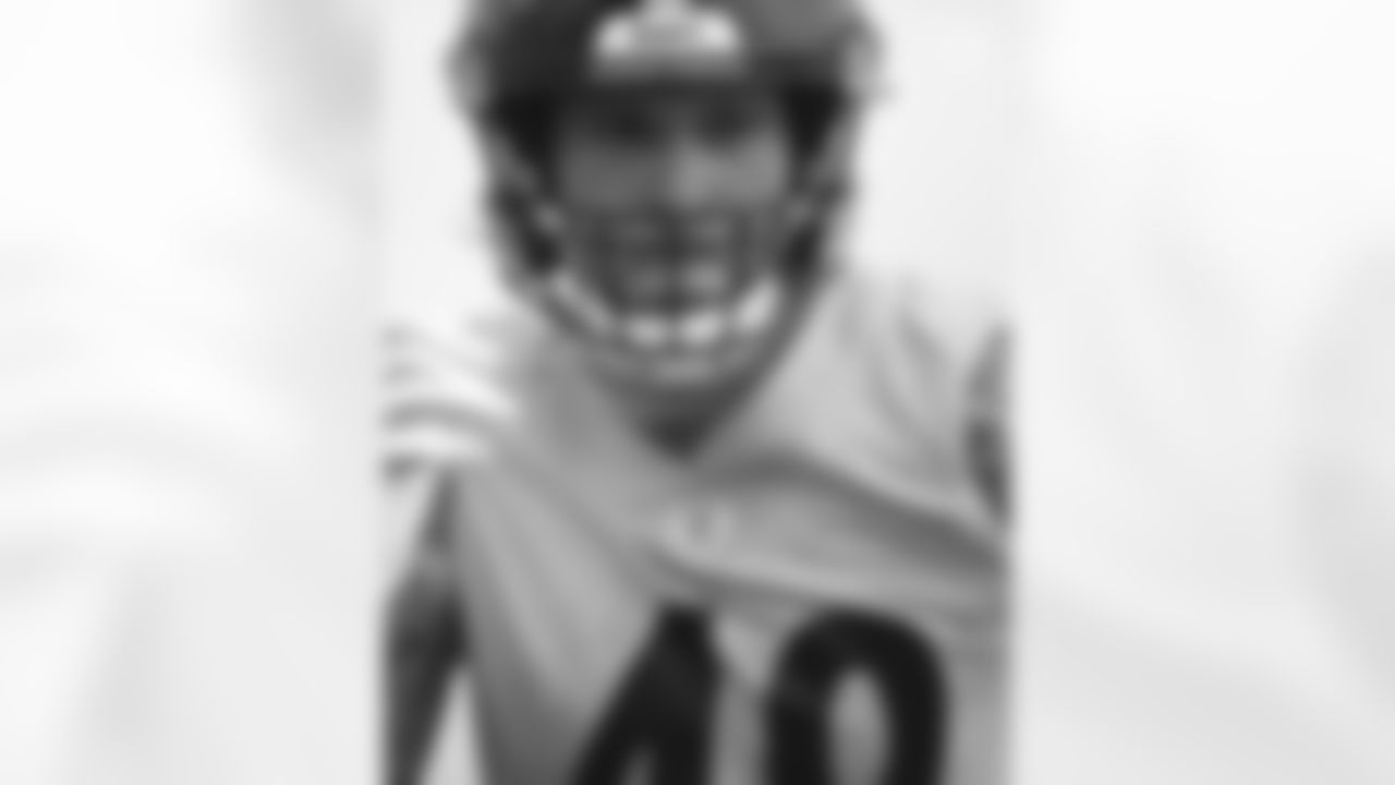 Pittsburgh Steelers defensive end Cassius Marsh (49) participates in the Organized Team Activities (OTAs), Wednesday June 9, 2021 at the UPMC Rooney Sports Complex. (Karl Roser / Pittsburgh Steelers)