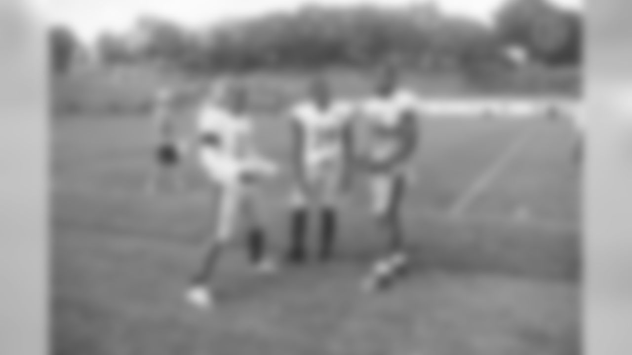 Trey Edmunds, Malik Williams and Xavier Grimble