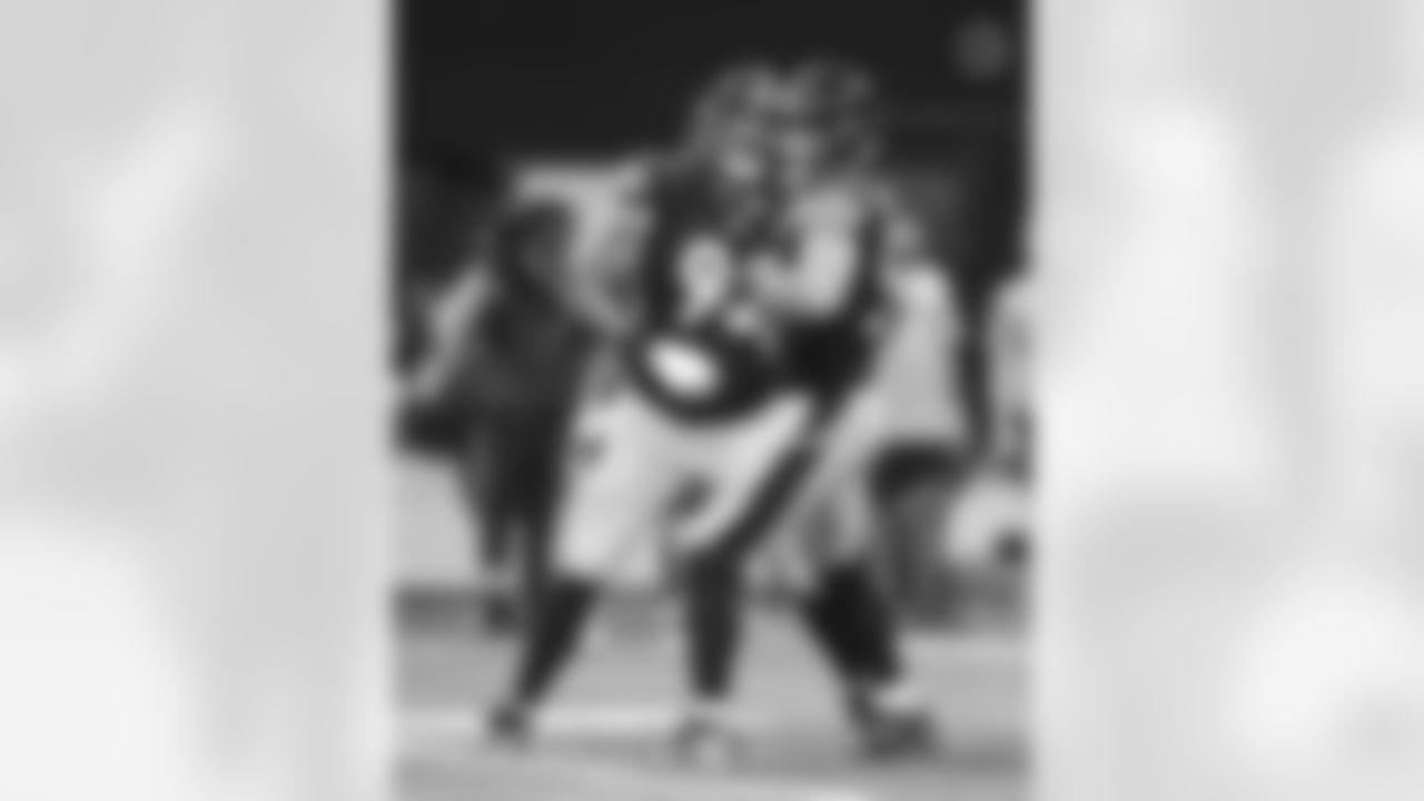 Pittsburgh Steelers defensive end Isaiahh Loudermilk (92) and Pittsburgh Steelers linebacker Nick Herbig (51) during a preseason game between the Pittsburgh Steelers and the Atlanta Falcons, Thursday, Aug. 24, 2023 in Atlanta, GA. (Karl Roser / Pittsburgh Steelers)