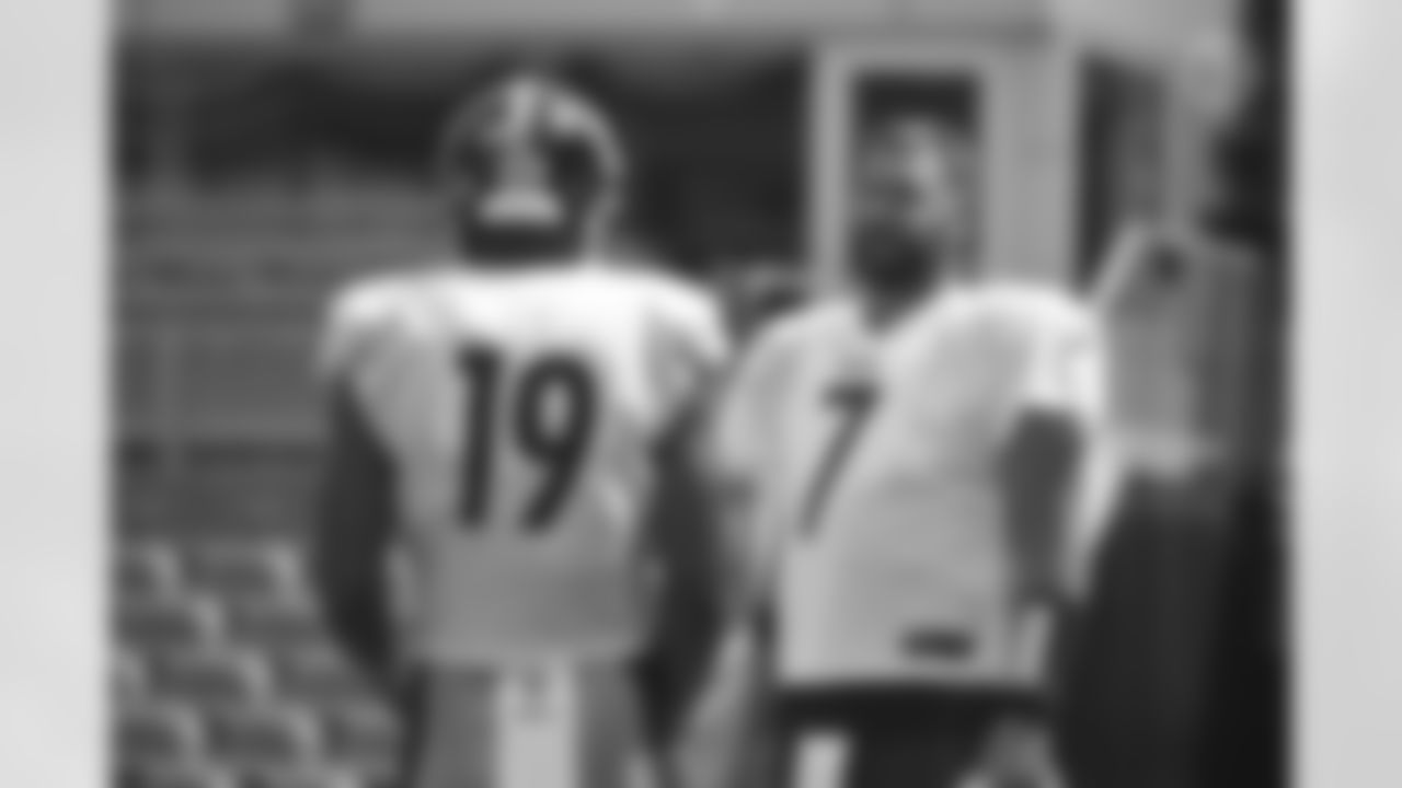 Pittsburgh Steelers quarterback Ben Roethlisberger (7) trains at Heinz Field during the Steelers 2020 Training Camp, Friday, Aug. 21, 2020 in Pittsburgh, PA. (Karl Roser / Pittsburgh Steelers)
