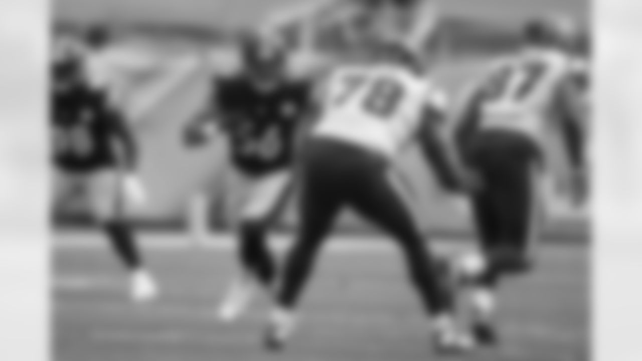 Pittsburgh Steelers linebacker Alex Highsmith (56) during a regular season game between the Pittsburgh Steelers and the Houston Texans, Sunday, Sept. 27, 2020 in Pittsburgh, PA. The Steelers defeated the Texans 28-21. (Karl Roser / Pittsburgh Steelers)