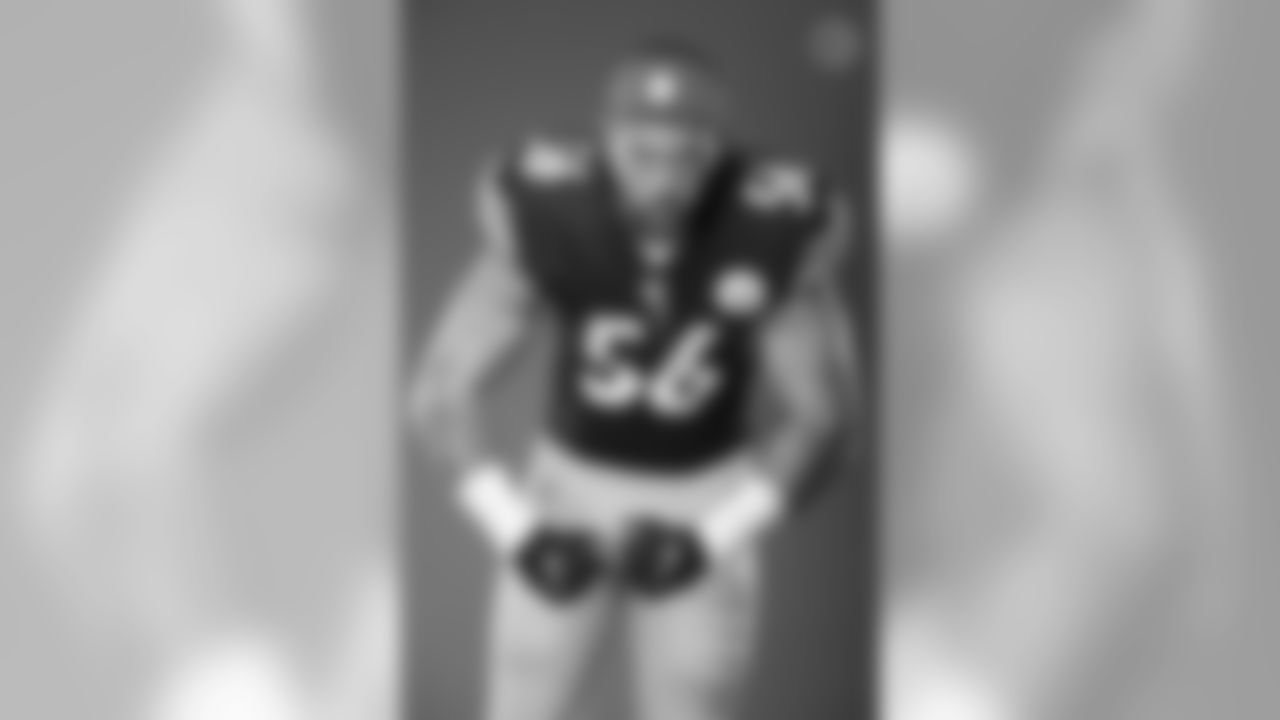 Pittsburgh Steelers linebacker Alex Highsmith (56) poses for a photo during the Steelers 2020 media day, Thursday, Aug. 6, 2020 in Pittsburgh, PA. (Karl Roser / Pittsburgh Steelers)