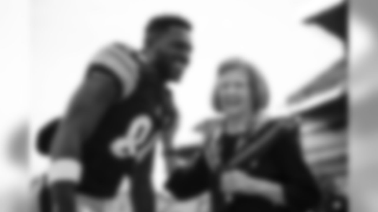 Antonio Brown and Mrs. Patricia Rooney