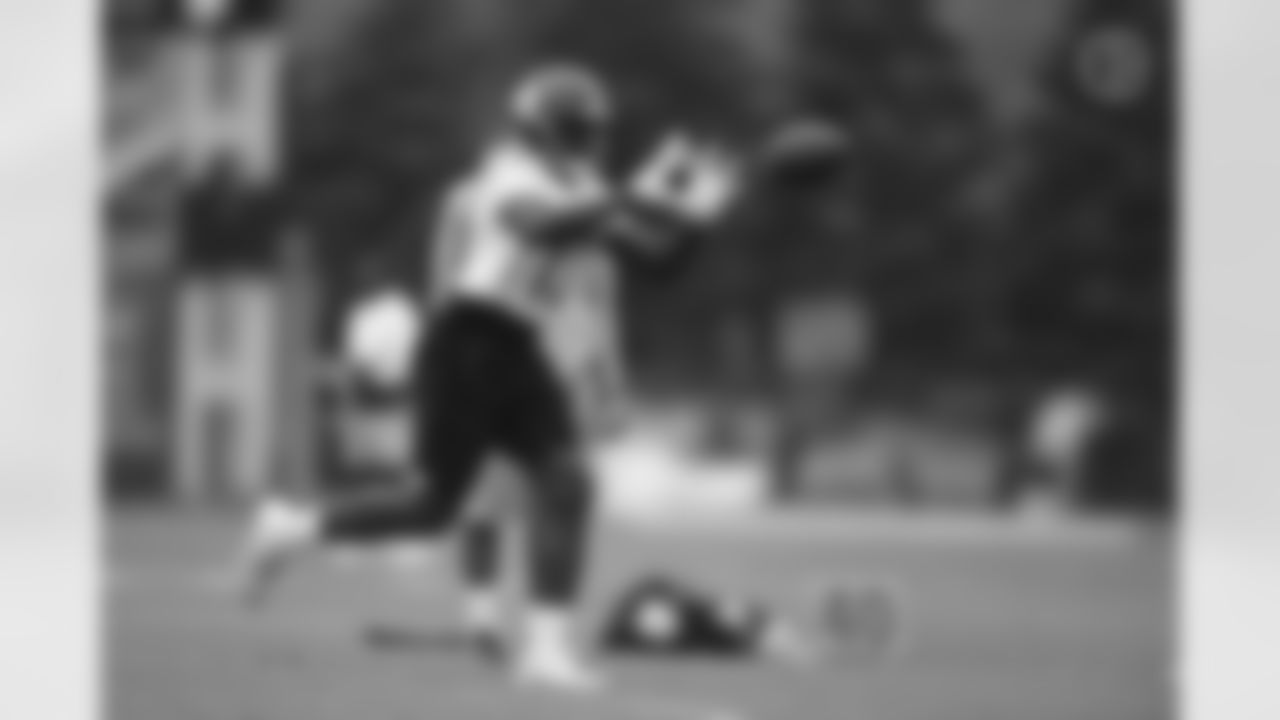 Pittsburgh Steelers wide receiver James Washington (13) participates in the Organized Team Activities (OTAs), Wednesday June 2, 2021 at the UPMC Rooney Sports Complex. (Karl Roser / Pittsburgh Steelers)