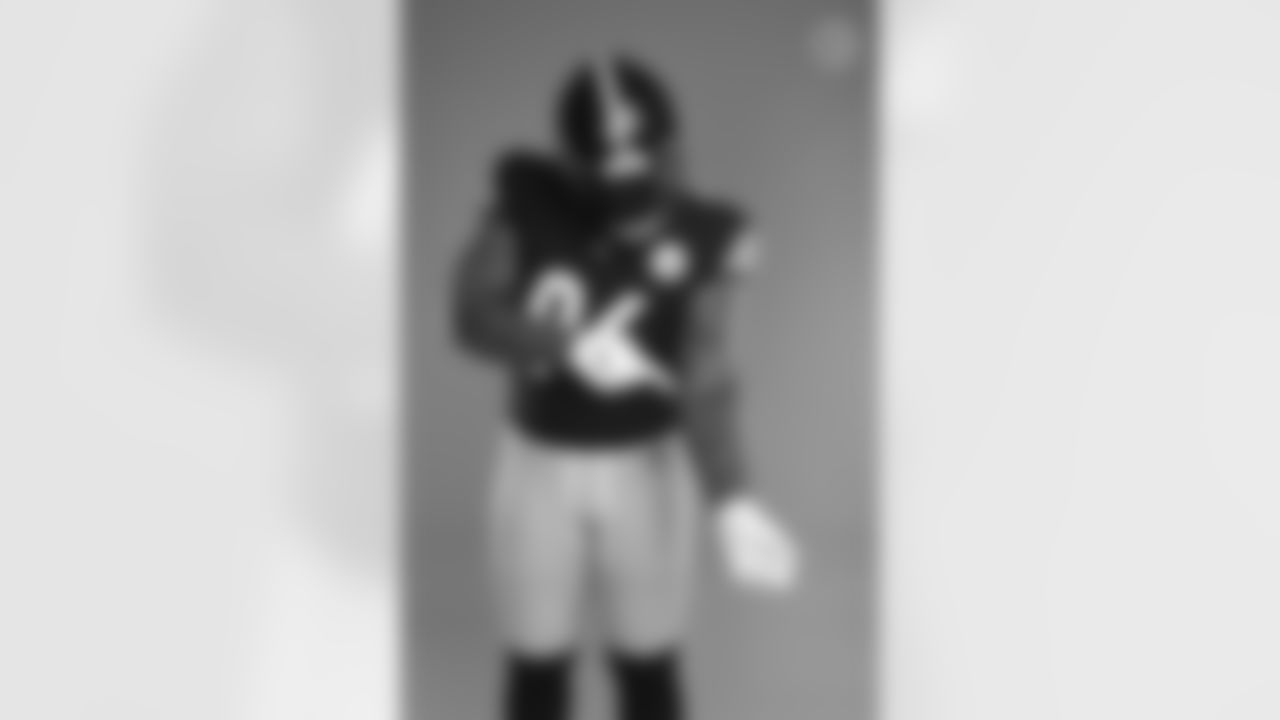 Pittsburgh Steelers defensive end Isaiah Buggs (96) poses for a photo during the Steelers 2021 media day, Friday, July 23, 2021 in Pittsburgh, PA. (Caitlyn Epes / Pittsburgh Steelers)