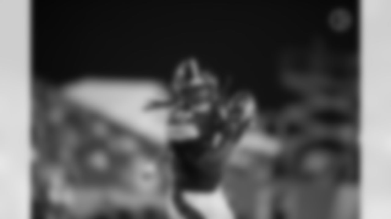 Pittsburgh Steelers running back Trey Edmunds (33) during a Hall of Fame game between the Pittsburgh Steelers and the Dallas Cowboys, Thursday, Aug. 5, 2021 in Canton, OH. The Steelers defeated the Cowboys 16-3. (Karl Roser / Pittsburgh Steelers)