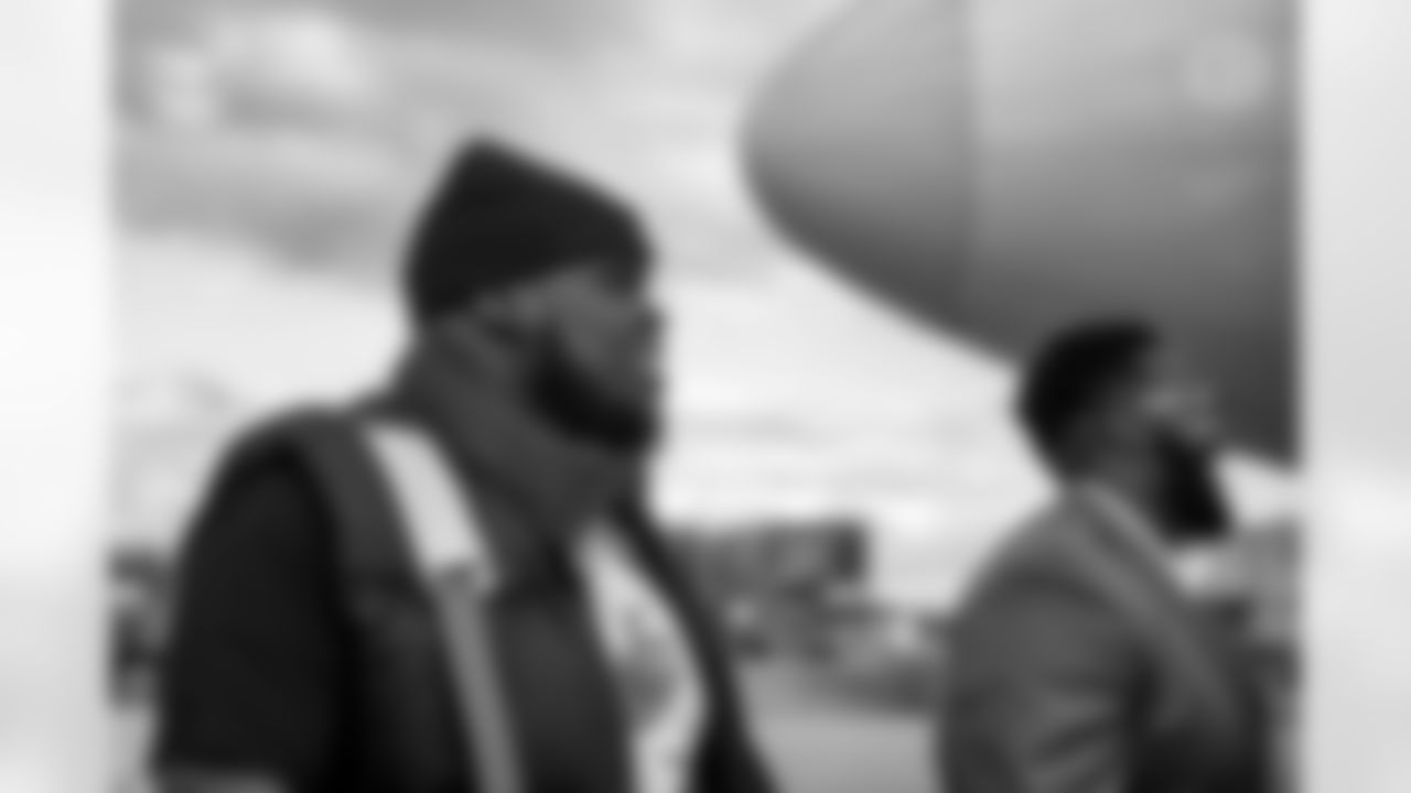 Pittsburgh Steelers offensive lineman Kevin Dotson (69) travels to Atlanta for the Week 13 regular season matchup against the Atlanta Falcons, Saturday, Dec. 3, 2022. (Abigail Dean / Pittsburgh Steelers)