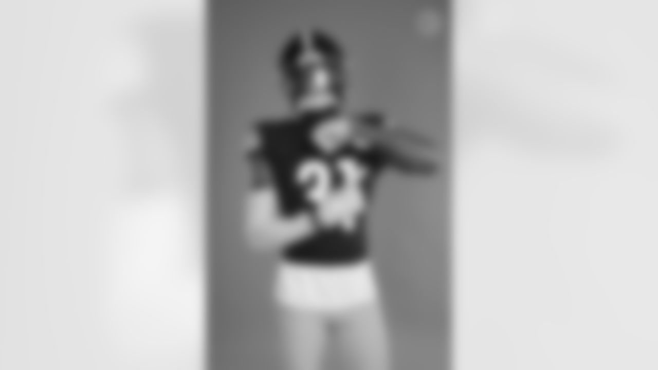 Pittsburgh Steelers cornerback Justin Layne (31) poses for a photo during the Steelers 2021 media day, Saturday, July 24, 2021 in Pittsburgh, PA. (Caitlyn Epes / Pittsburgh Steelers)