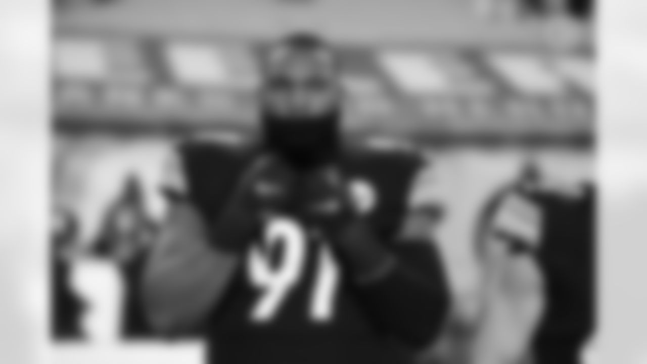 Pittsburgh Steelers defensive end Stephon Tuitt (91) during a regular season game between the Pittsburgh Steelers and the Washington Football Team, Monday, Dec. 7, 2020 in Pittsburgh, PA. (Karl Roser / Pittsburgh Steelers)