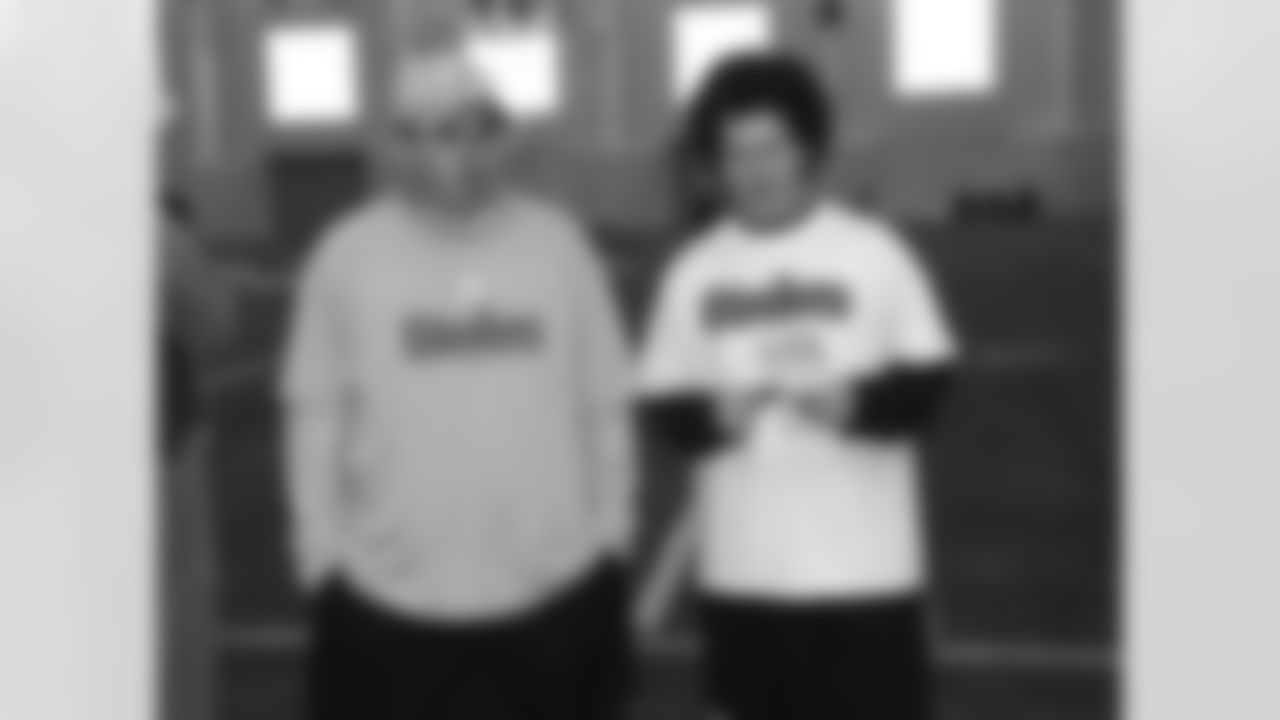 Pat Noone and helper