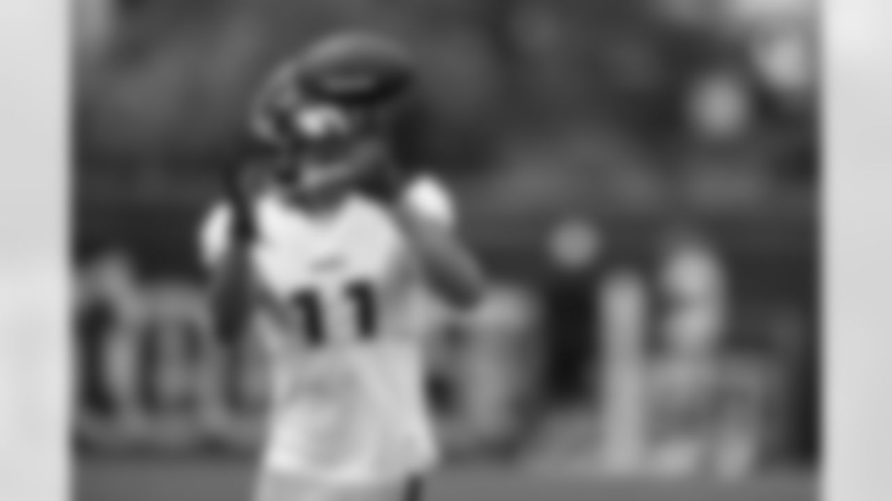 Pittsburgh Steelers wide receiver Chase Claypool (11) during practice at the UPMC Rooney Sports Complex preparing for a Week 3 matchup against the Cincinnati Bengals, Wednesday, Sept. 22, 2021 in Pittsburgh, PA. (Karl Roser / Pittsburgh Steelers)