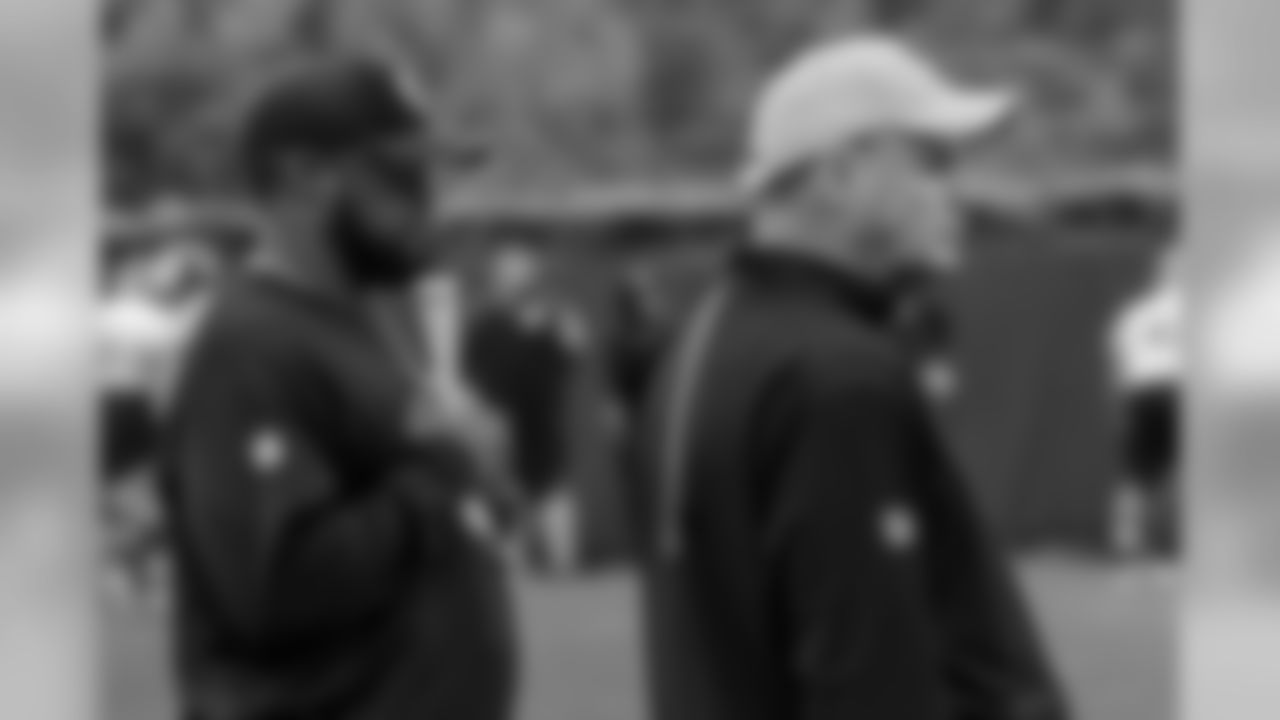 Head Coach Mike Tomlin and Kevin Colbert
