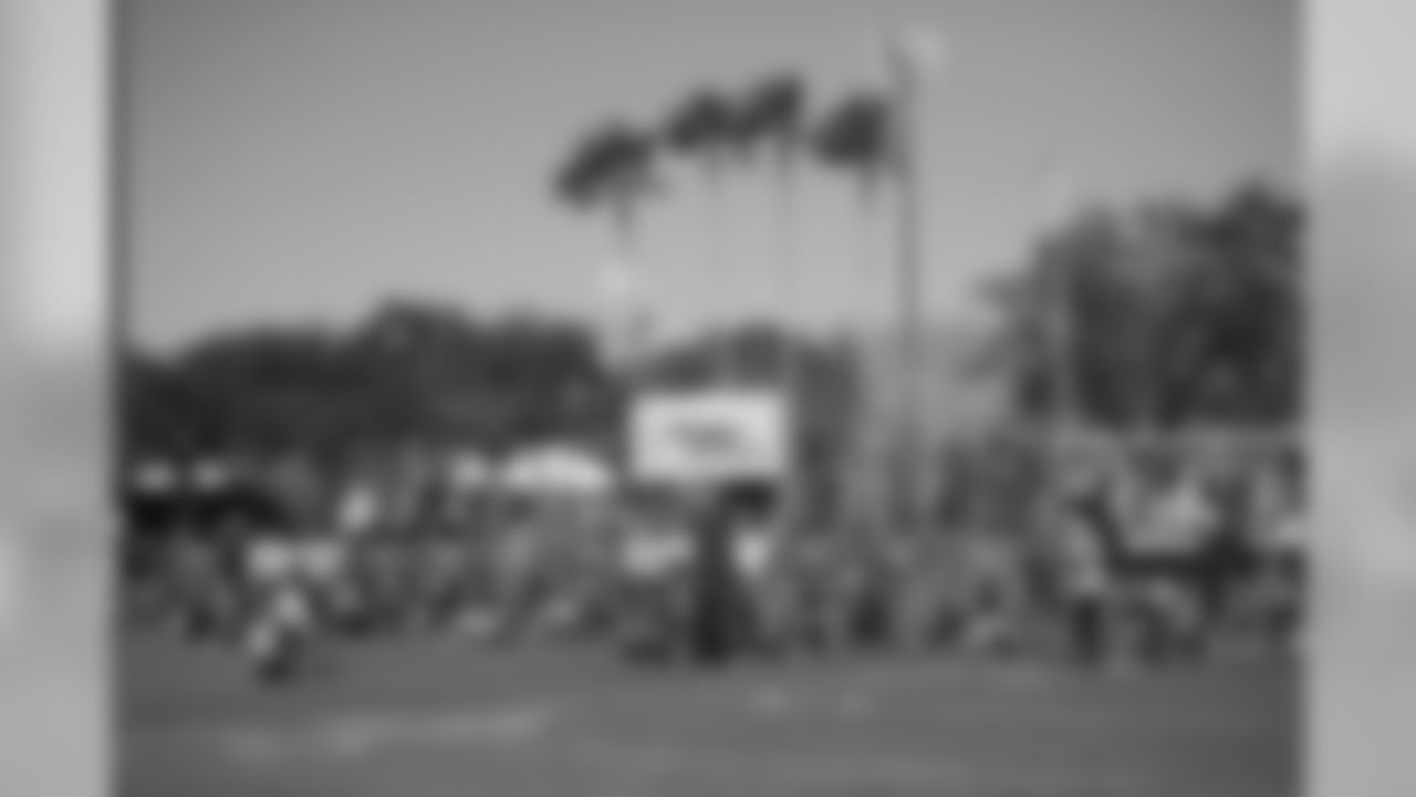 The AFC Pro Bowl team practices at the ESPN Wide World of Sports in Orlando, FL.