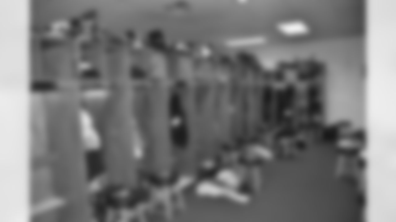 TCU / Steelers locker room