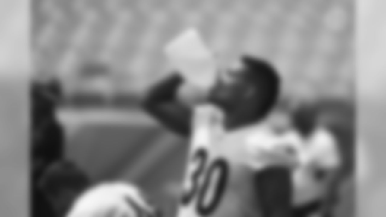 Pittsburgh Steelers running back James Conner (30) trains at Heinz Field during the Steelers 2020 Training Camp, Friday, Aug. 14, 2020 in Pittsburgh, PA. (Karl Roser / Pittsburgh Steelers)