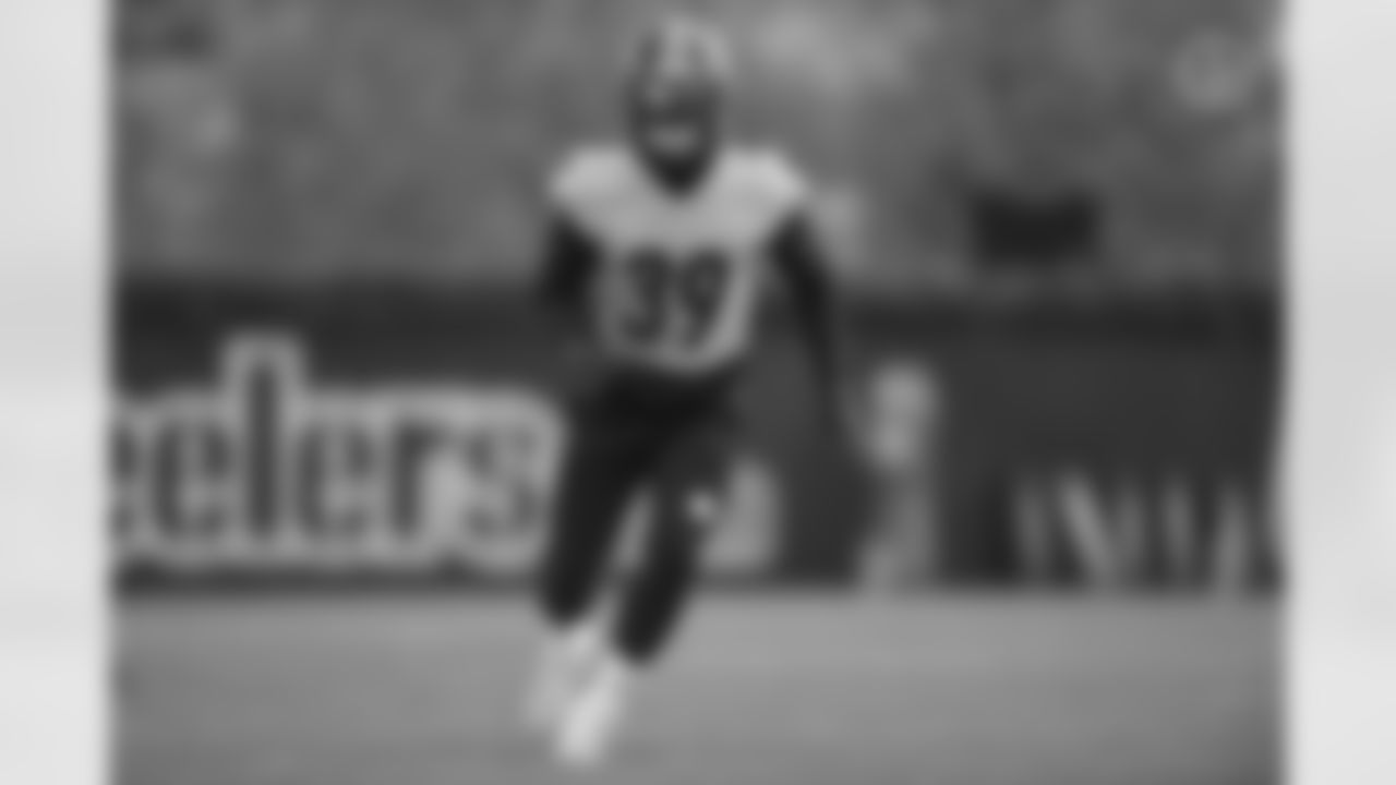 Pittsburgh Steelers safety Minkah Fitzpatrick (39) practices at the UPMC Rooney Sports Complex preparing for a Week 5 matchup against the Philadelphia Eagles, Thursday, Oct. 8, 2020 in Pittsburgh, PA. (Karl Roser / Pittsburgh Steelers)