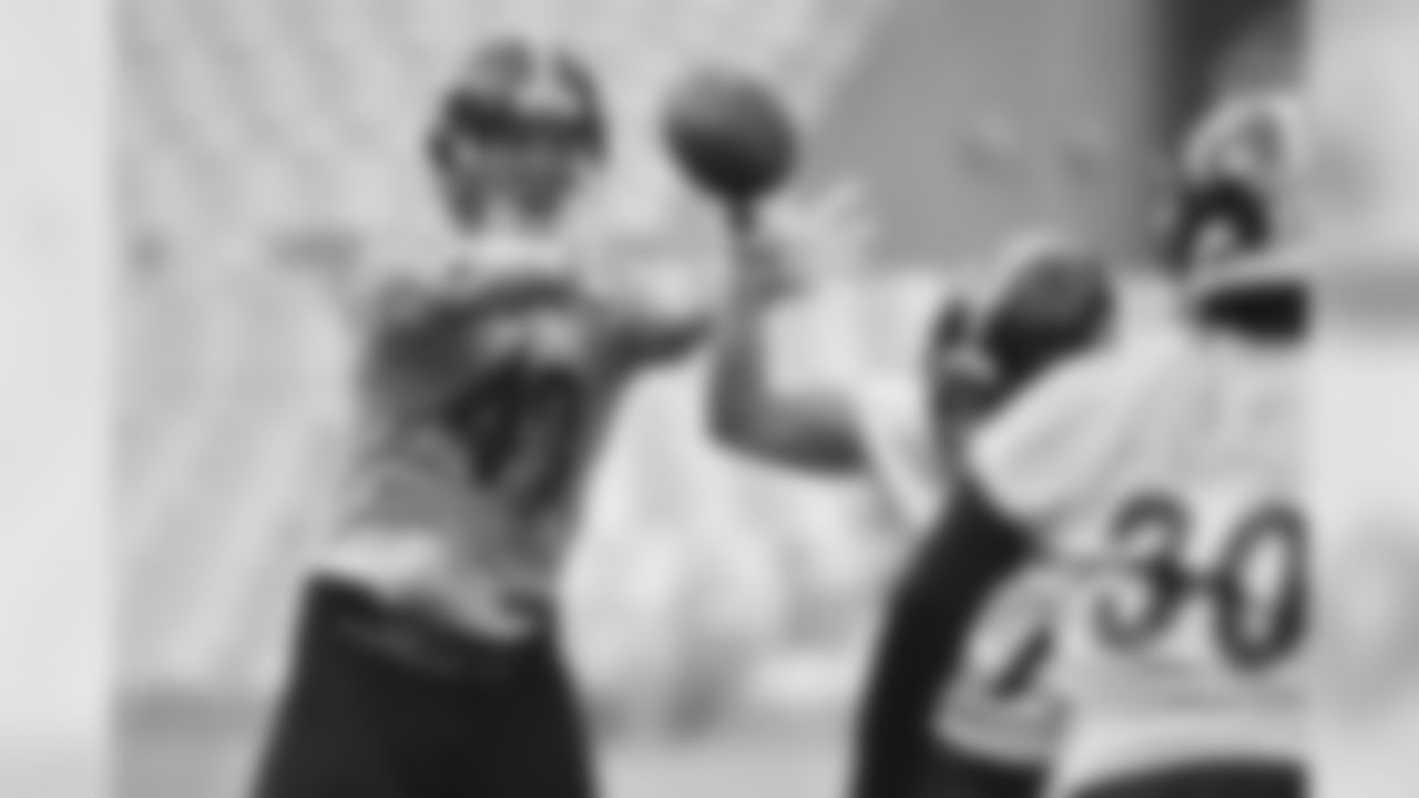 The Pittsburgh Steelers rookies practice at the UPMC Rooney Sports Complex.
